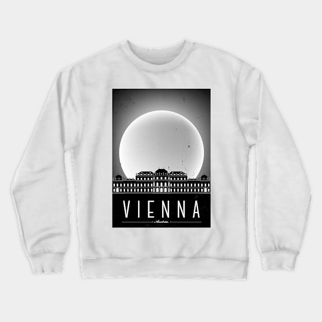 Vienna Poster Design Crewneck Sweatshirt by kursatunsal